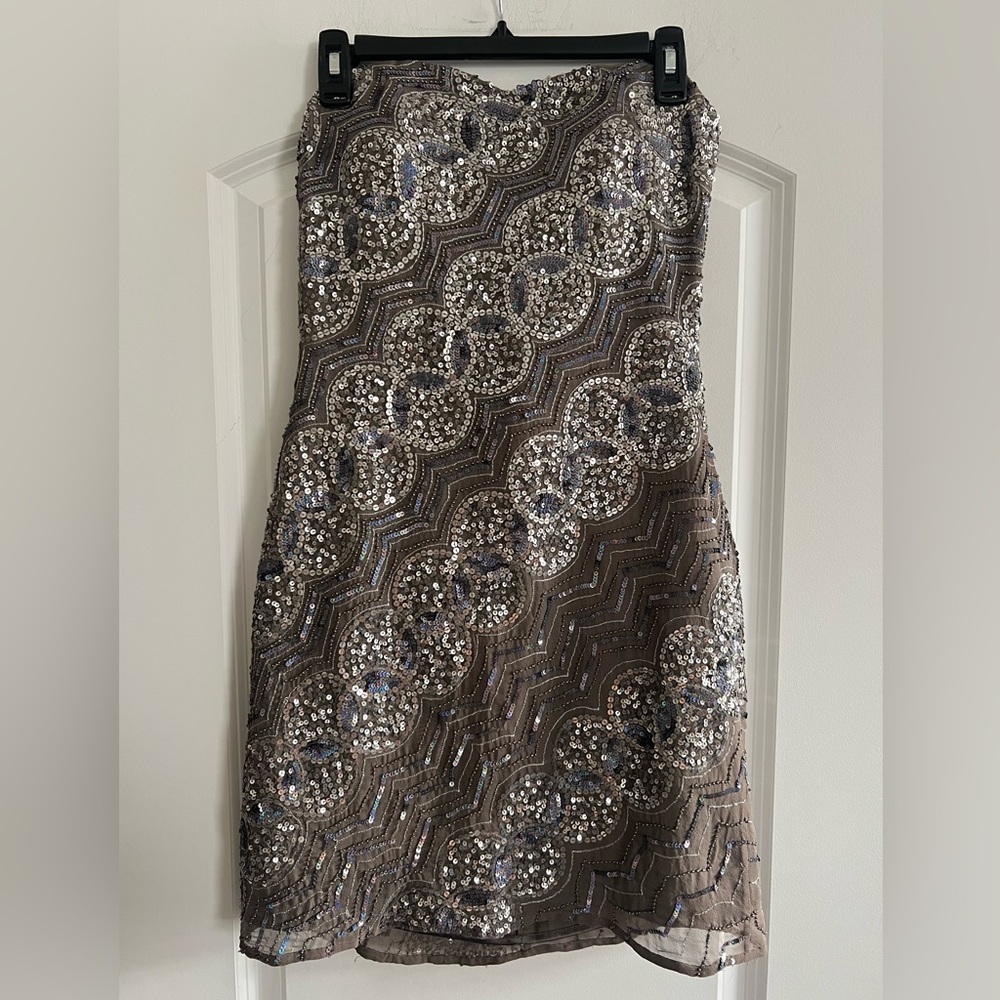 Scala Silver Sequin Mini Dress